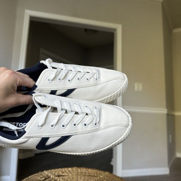 Tretorn Womens NYLITE PLUS CANVAS NAVY BLUE/WHITE Sneaker US Sz 9 NWOT - Picture 3 of 11